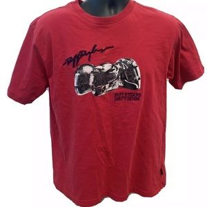 Red Retro Style DMX Ruff Ryders Shirt Size Medium